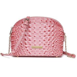 9138 Trendy Satchel Purse Crocodile Embossed Pattern Crossbody Shoulder